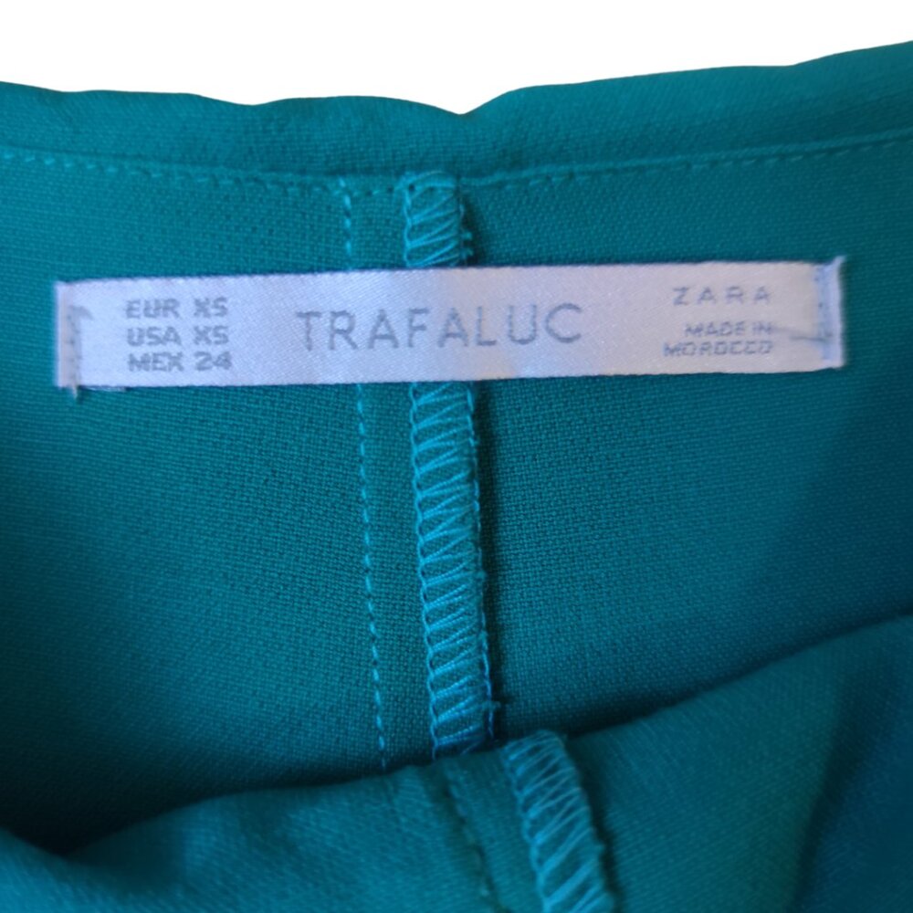 NWT Zara Teal Size Zip Shorts - Picture 6 of 8